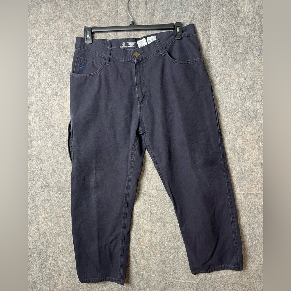 Lapco‎ FR Men Size 35 Dark Blue Cargo Fire retardant Work Pants